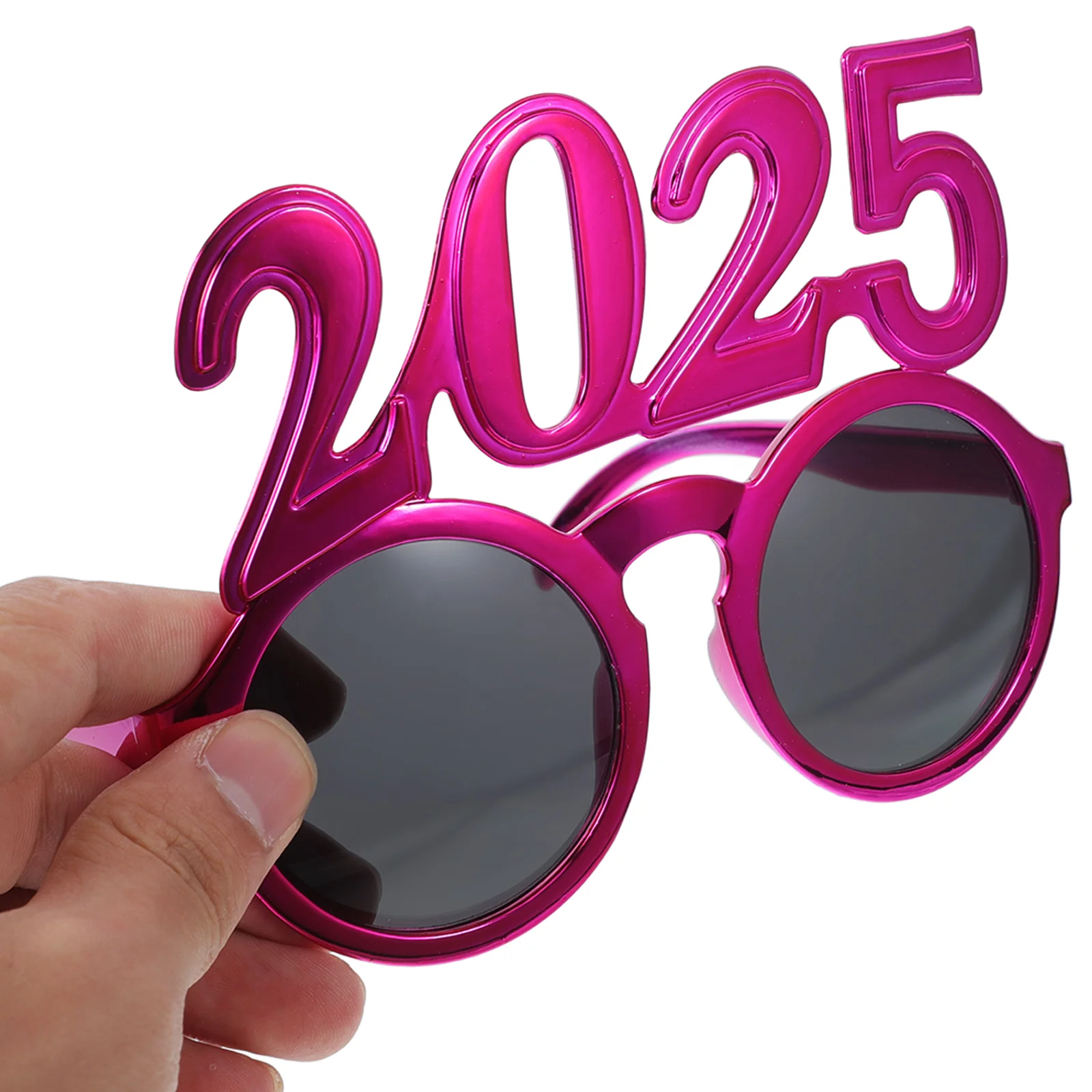 New Year Party Eyeglasses 2025 Number Design Fun Photo Props for Festive Celebration Stage Event Decoration Accessory