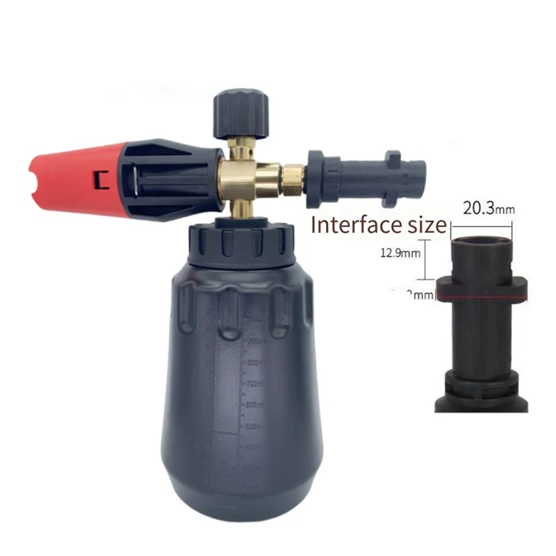 

AS60-Foam Cannon Pressure Washer Accessory Car Cleaning Foam Gun Nozzle Foam Generator For Karcher K2 K3 K4 K5 K6 K7