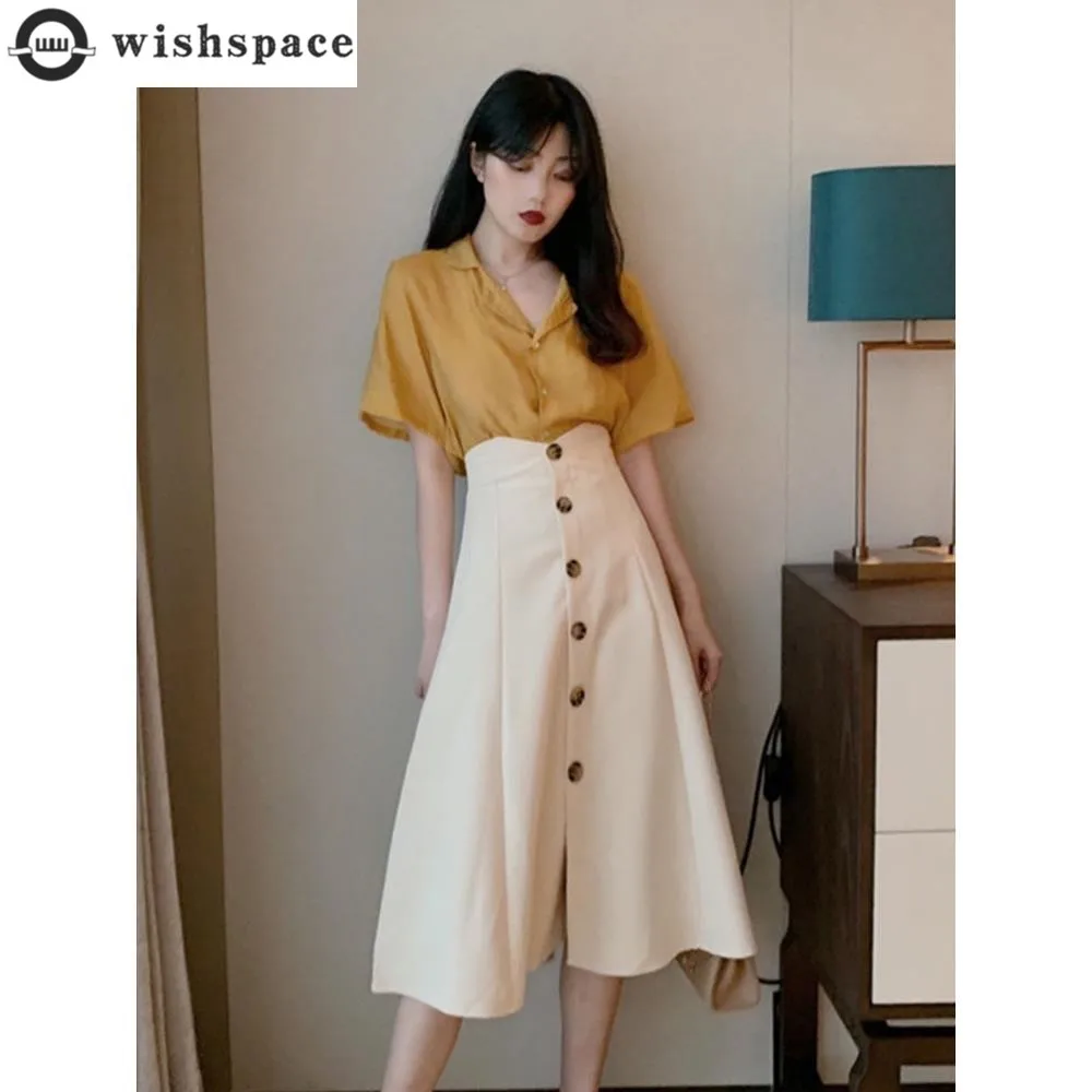 

2024 New Summer Hepburn Light Mature Style Royal Sister French Retro Style Goddess Style Two Piece Clothing Set