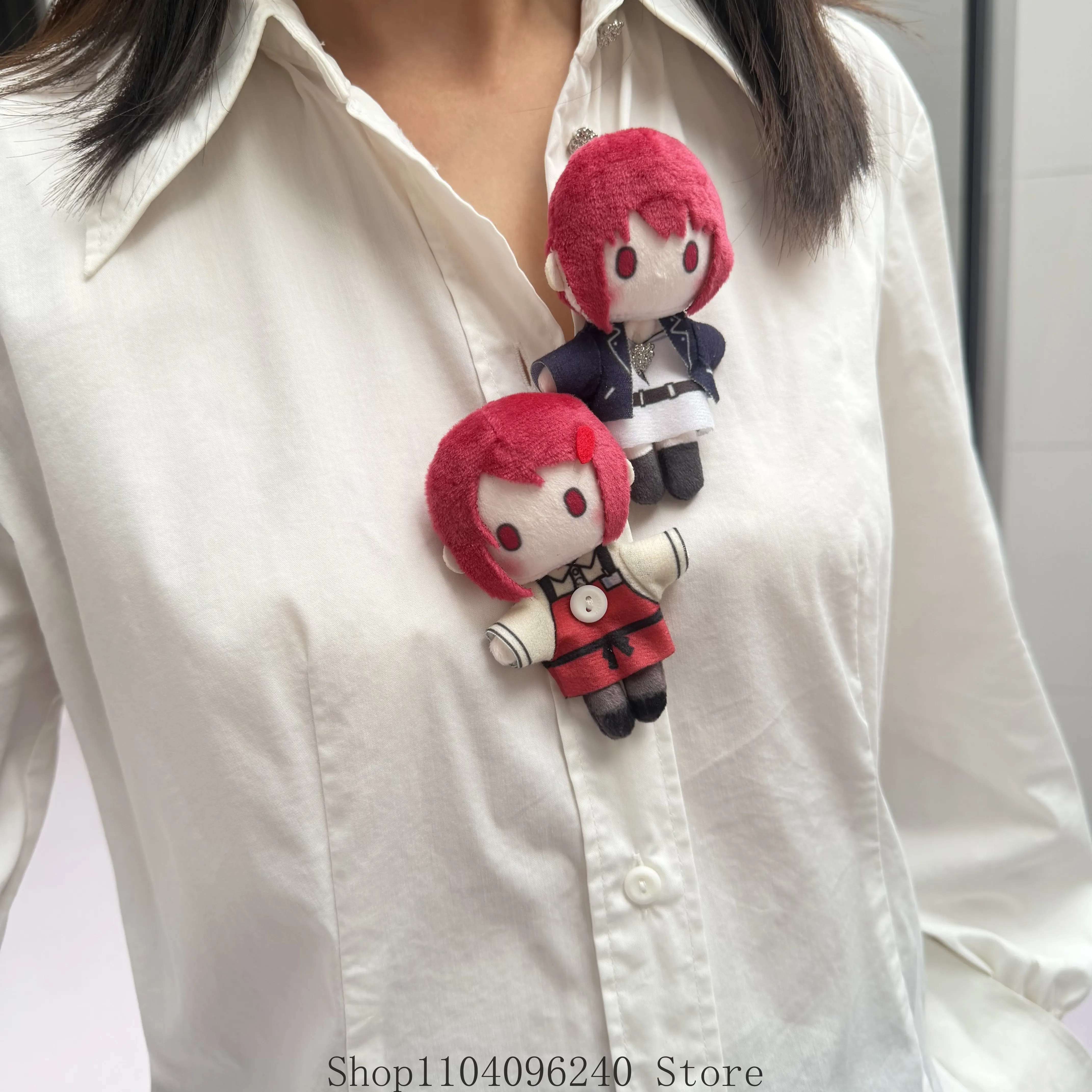 Smoking Behind the Supermarket with You 9cm Cotton Figure Idol Plushies Pillows Cartoon Stuffed Pendant Toys Keychain Gift - view 3