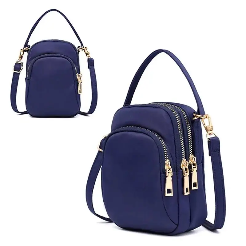 Women Handbags Multi-layer Practical Small Crossbody Shoulder Bags Simple Casual Cell Phone Ladies Girls Coin Purse 2024