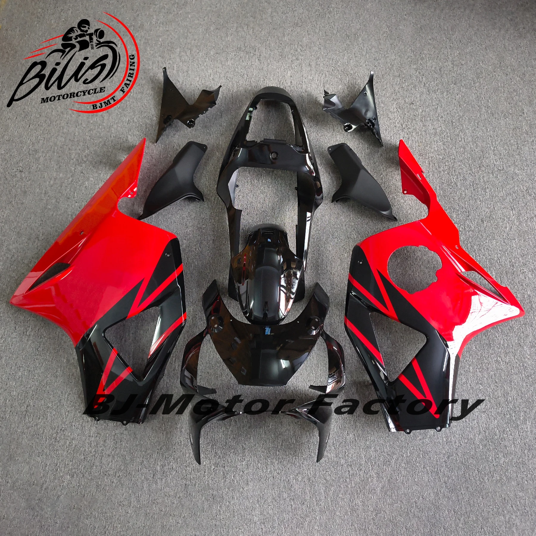 For CBR954RR 2002 - 2003 Fairings CBR900RR 2003 Full Body Kits CBR 954 900 RR 2002 Black Red ABS Fairing Kit