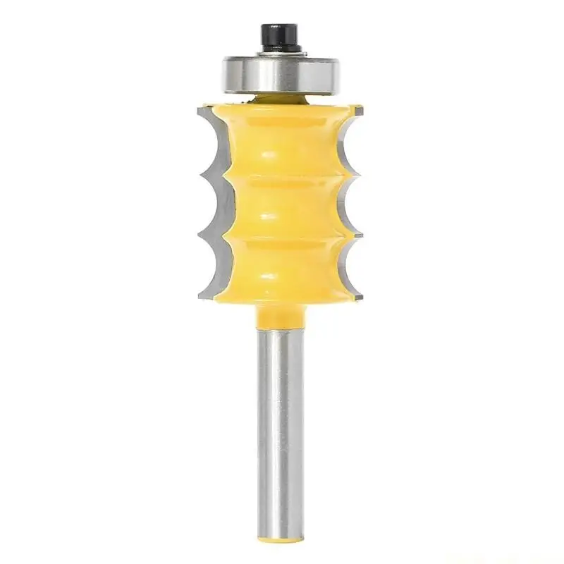 A2BE Large Triple Bead Column/Face Molding Router Bit -1/4
