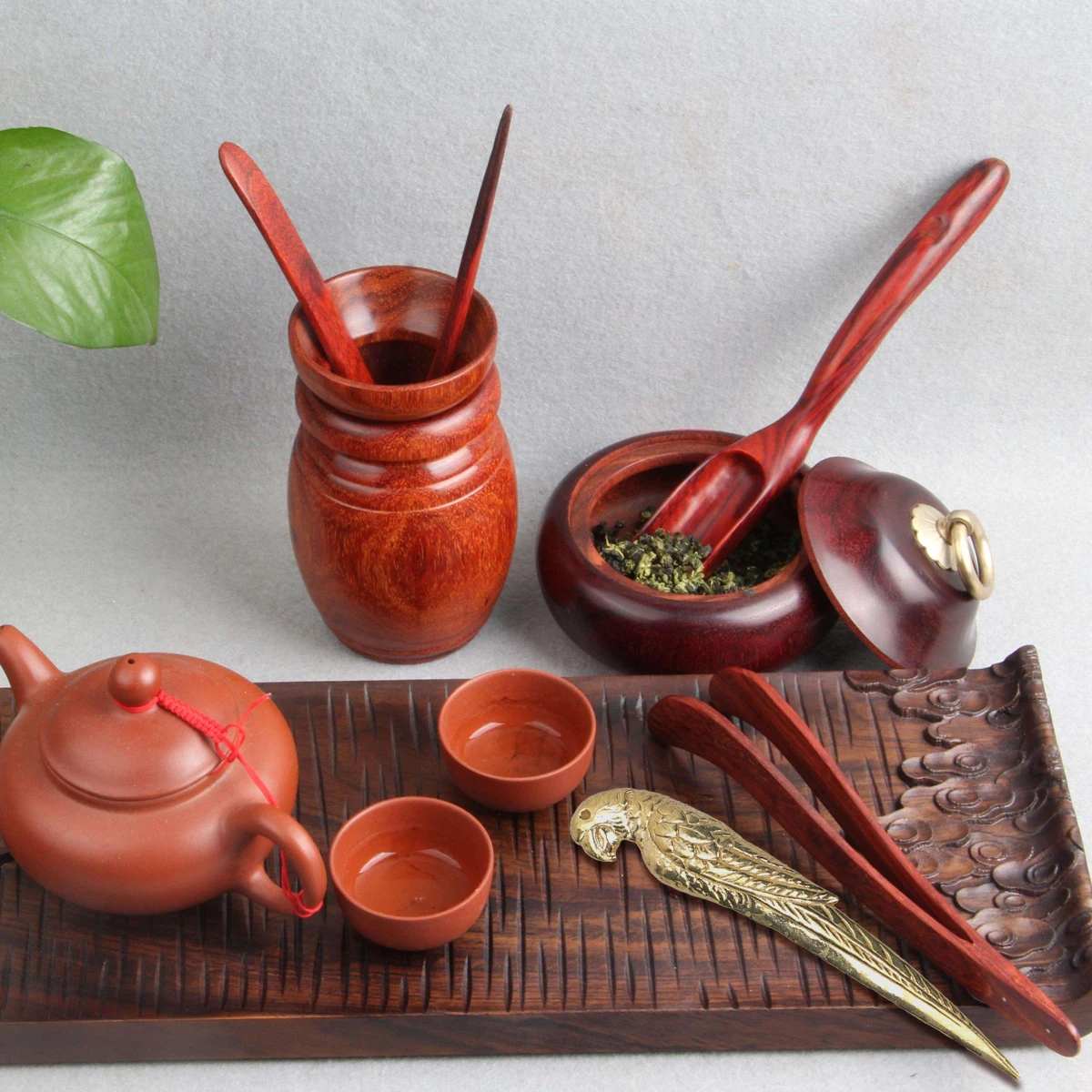 

Parrot Shape Copper Tea Knife Handmade Teaware Accessory For Puer Tea Ice Breaking Ornament Anti-Slip Gift For Family