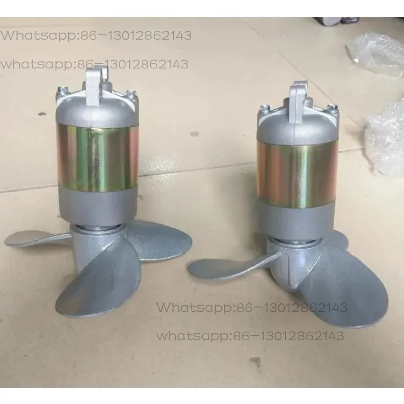 12V DIY Electric Outboard Motor Propeller, 200W / 500W Underwater Boat Screw Propeller for Rubber Inflatable Boat