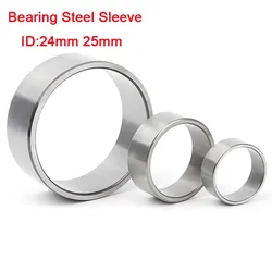 1Pcs Inside Diameter 24mm 25mm Bearing Steels Bearing Oilless Bushing Steel Sleeve Wear Resistant Inner Guide Sleeve