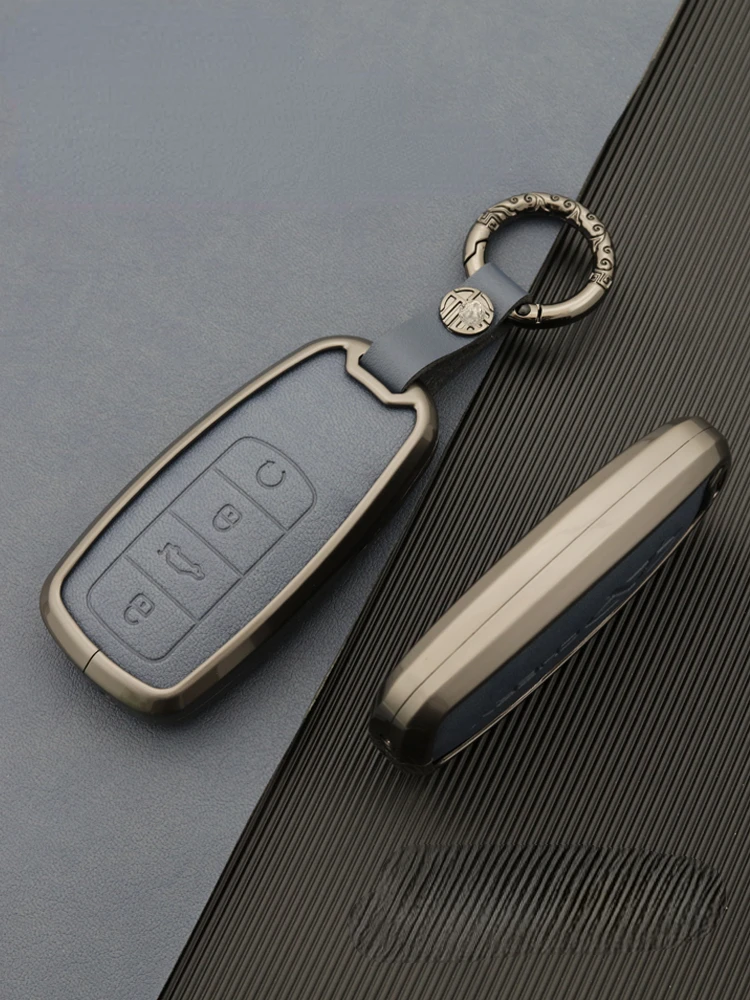 Suitable For Chery TIGGO 8 PRO MAX TIGGO 8 TIGGO 8 PRO  Fashion Zinc Alloy + Leather Car Remote Key Case Cover