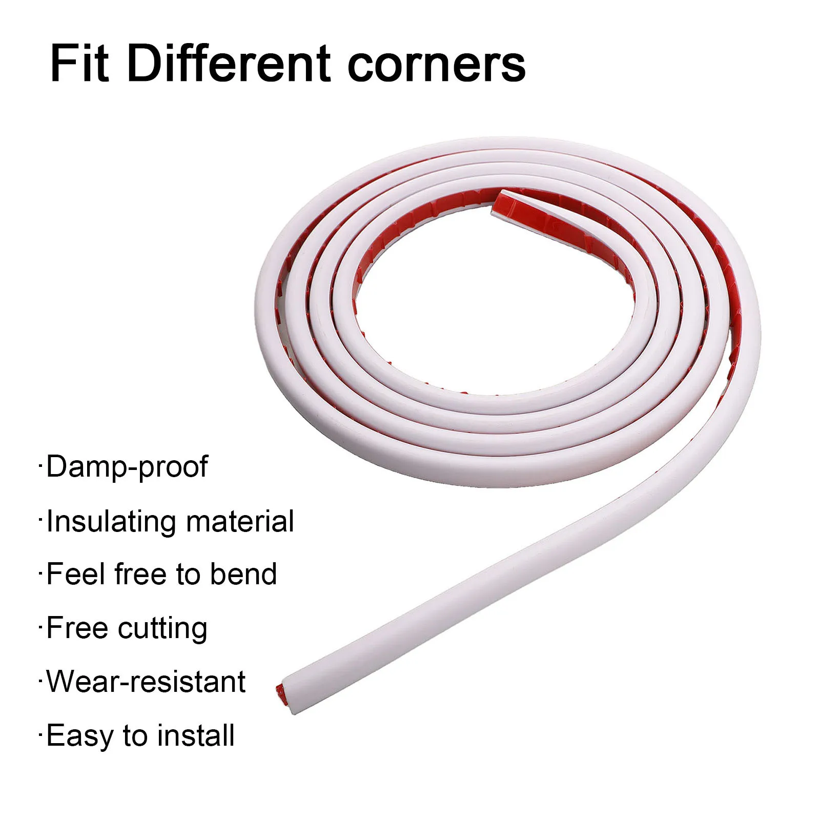 1pc 3 Meter Electric Cables Trunking 15x10mm Semi-circular Side Opening Trunking Self-adhesive Wire Trunking For Network Cable