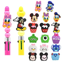 5pcs cartoon PVC Minnie mouse Mickey mouse stitch Focal Beads for DIY bracelet necklace anklet pen Accessories