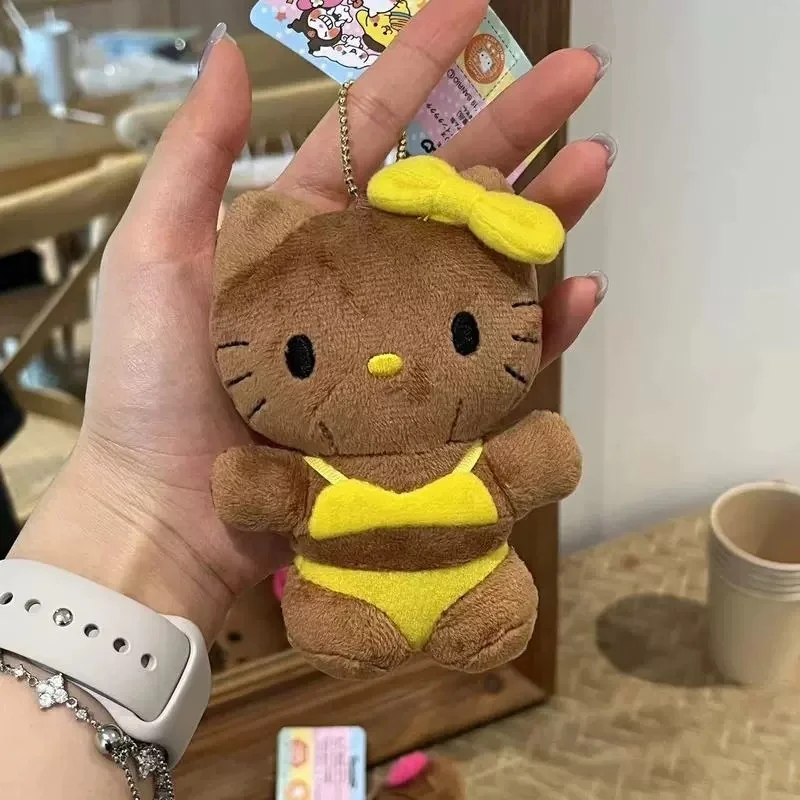 Bikini Black Skin Kt Cat Stuffed Doll Plush Key Chain Backpack Pendant Charming And Fashionable Accessory Decoration Gift