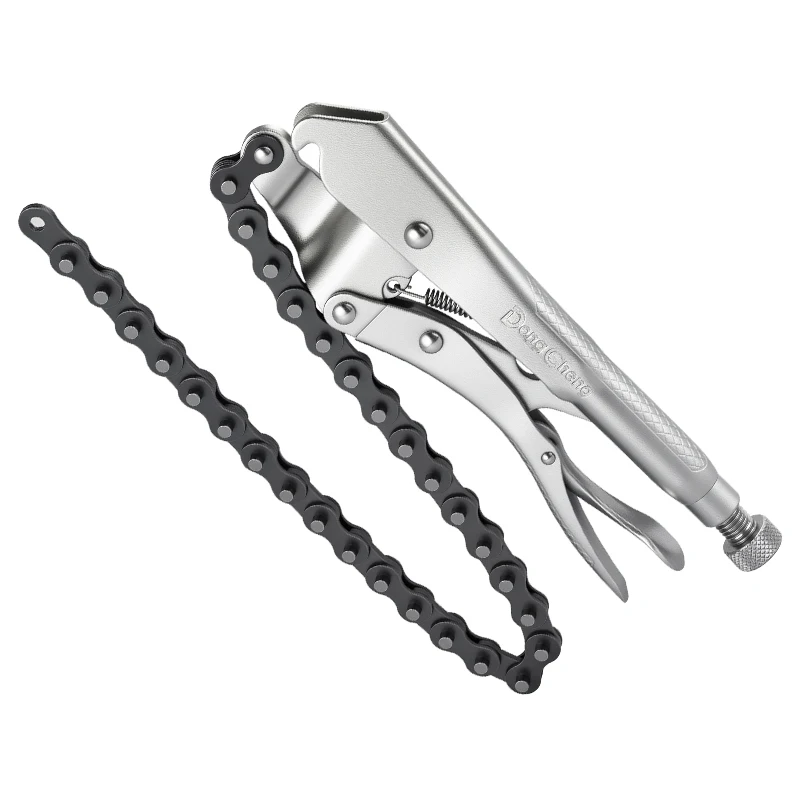 

Chain Locking Pliers, Black Chain & Forged Handle with Fine Adjustment for Pipe, Industrial Maintenance and Irregular Objects
