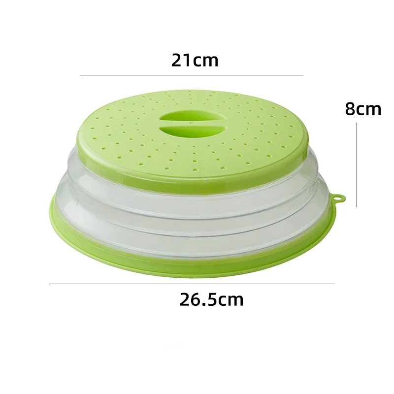 

Вентилируемая складная крышка для микроволновой печи, защита от брызг, крышка для пищевой тарелки, удобная ручка, отверстия для пара, можно мыть в посудомоечной машине, не содержит BPA