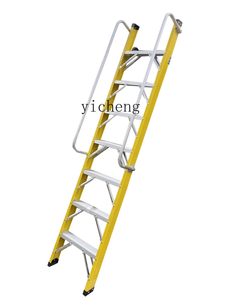 

ZC aluminum alloy with handrails and iron hook pavilion stairs climbing ladder