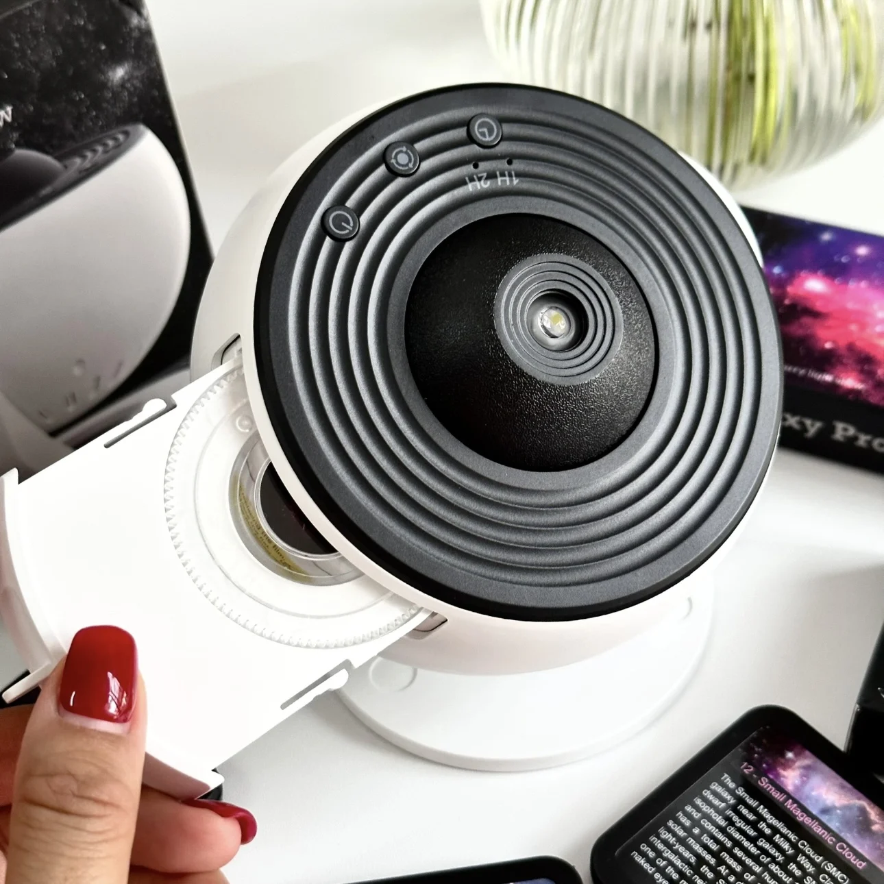 Ultra High Definition Bank Galaxy Projection Light System Starry Sky Light Starry Sky Atmosphere Lamp Night Light Christmas Gift