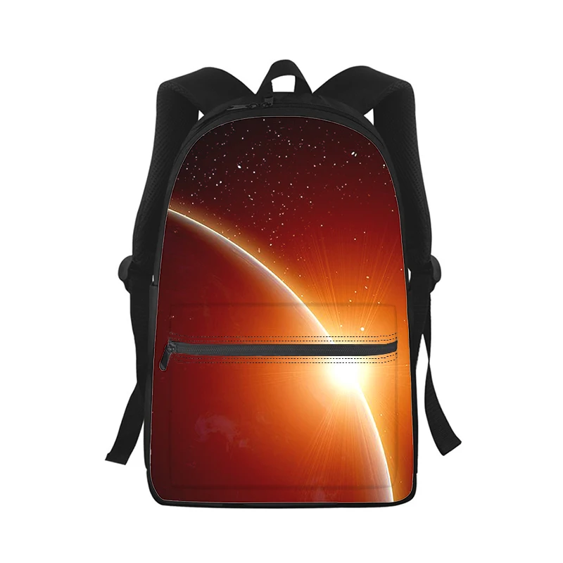 Art Sun Männer Frauen Rucksack 3D-Druck Mode Student Schultasche Laptop Rucksack Kinder Reise Umhängetasche