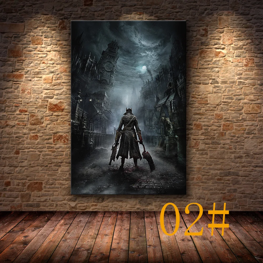 Unframed The Poster Decoration Painting of  Bloodborne  on HD Canvas  canvas painting art posters and prints  painting pictures