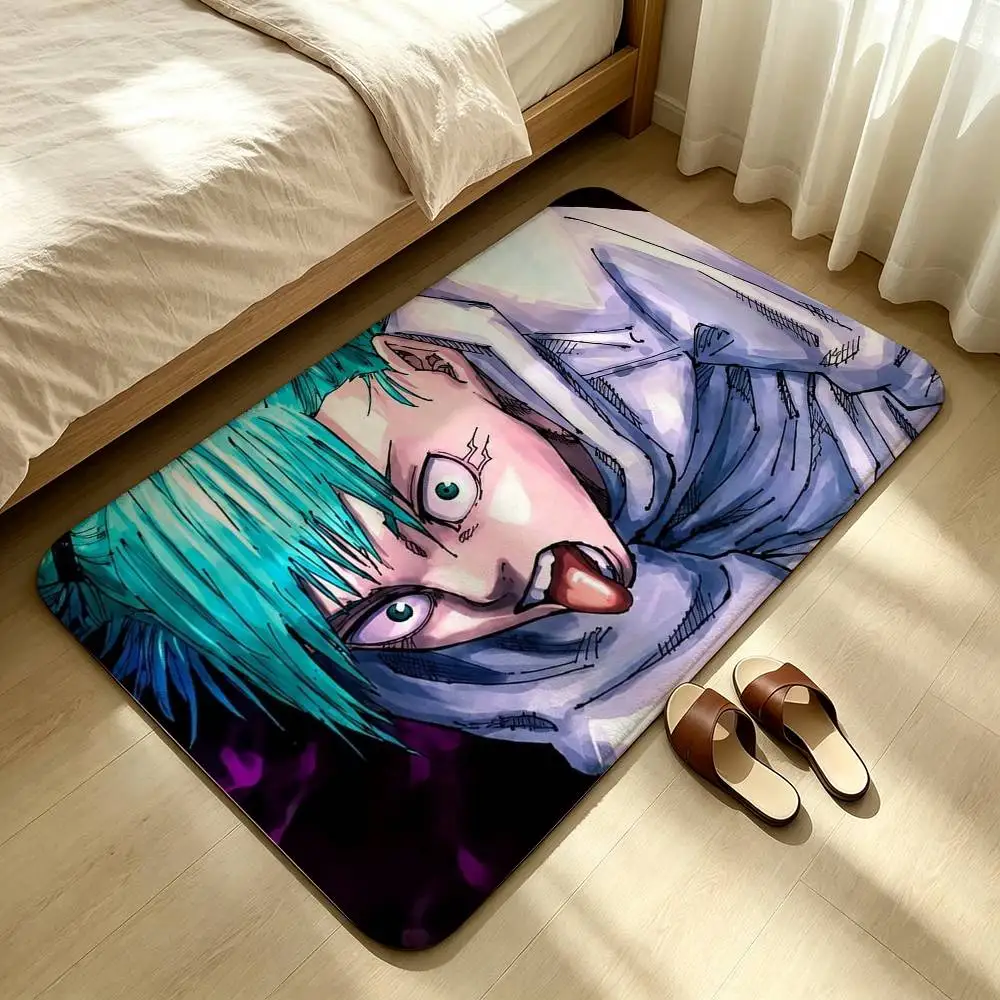 Hajime Kashimo Jujutsu Kaisen Manga Shower Room Absorbent Small Floor Mat Soft Comfortable Decorative Foot Mat