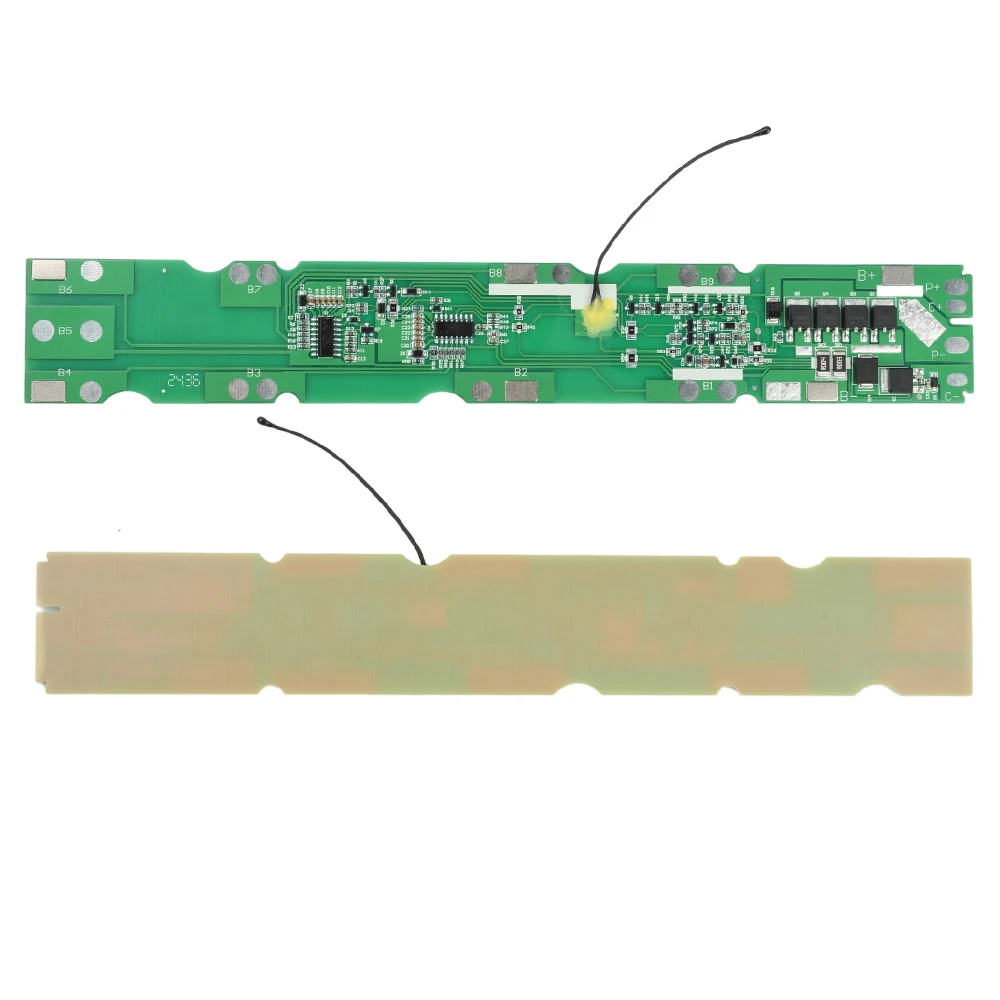 BMS 10S 36V 15A 18650 لوح حماية بطارية الليثيوم منفذ سبليت مع التحكم في درجة الحرارة NTC للدراجات البخارية الكهربائية