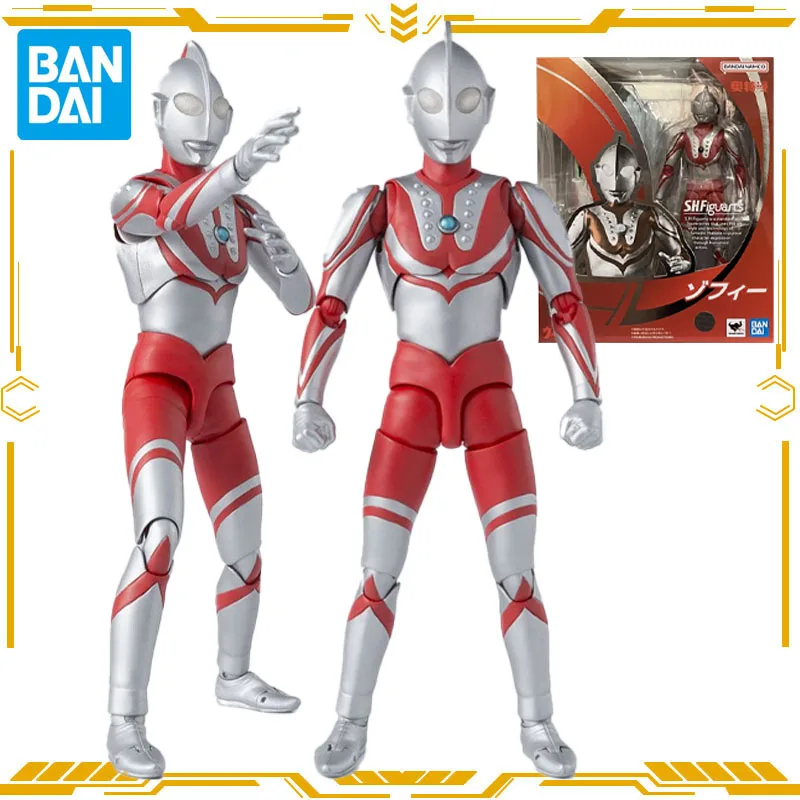 

Bandai Original Genuine S.H.Figuarts Ultraman Anime Figure Zoffy Action Figure Toys for Boys Girls Gift Collectible Ornaments