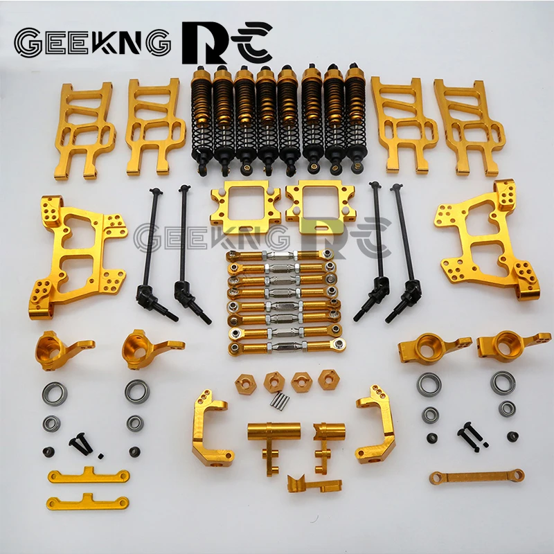 1 Set For HSP infinity 1/ 10 large foot vehicle HSP 94108 94111 whole car aluminum alloy upgrade kit accessories