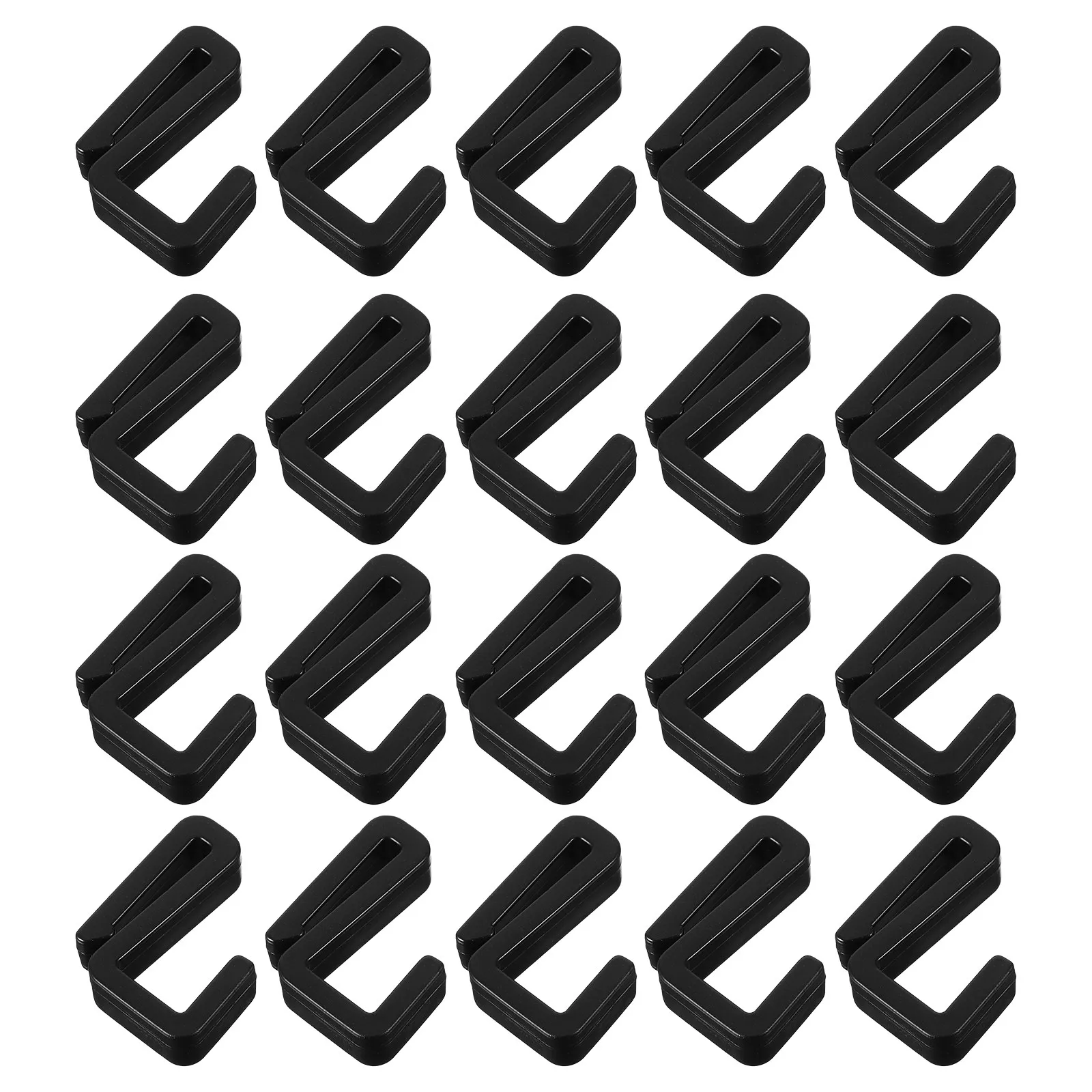 20Pcs Plastic S Hooks Heavy Duty for Kitchen Wardrobe Bathroom Office Storage Versatile Hanging Rack Clips Organizers