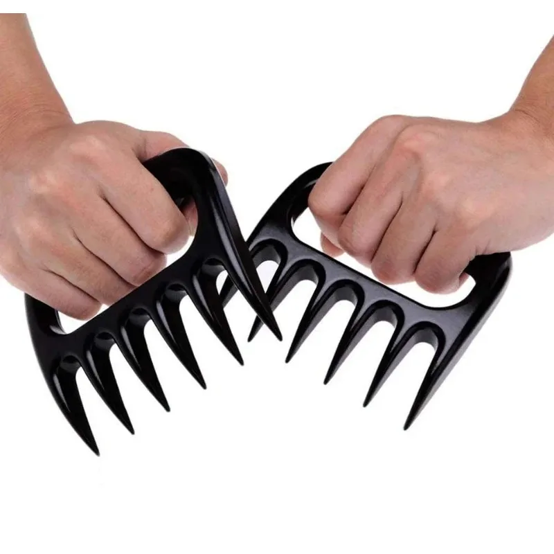 2Pcs Bear Claw Meat Grinder Tools Bear Claw BBQ Fork To Tear Meat Food Fork Points As Meat Barbecue Tools In The Kitchen