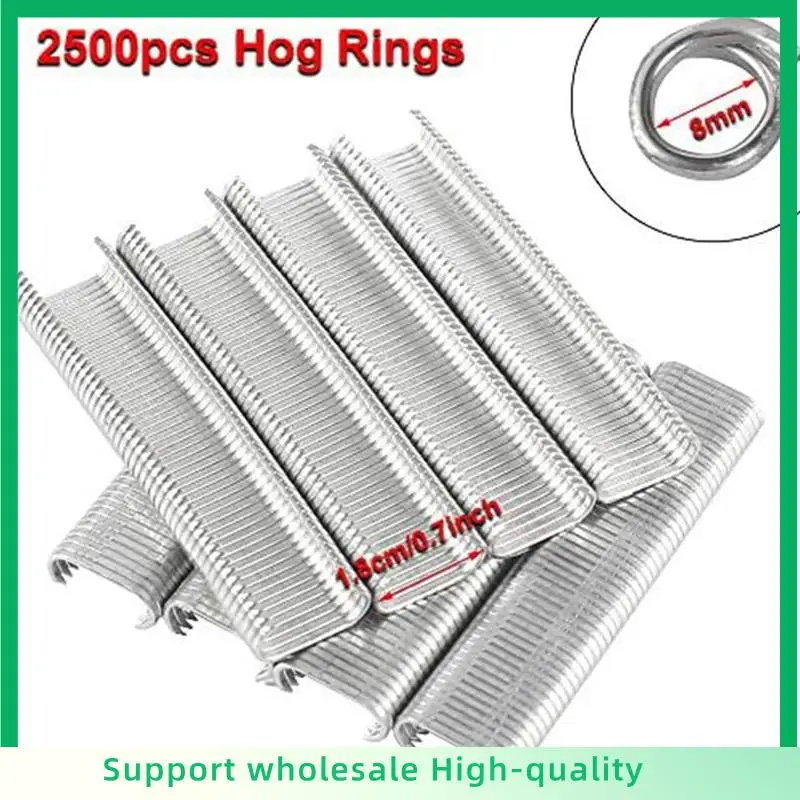 

ABSF Pig Pen Clamp Kit Fencing Manual Clamp Nailer With 2500 Pieces C7 Pig Pen C Clamp For Animal Wire Fence Bird Cage Multicolo