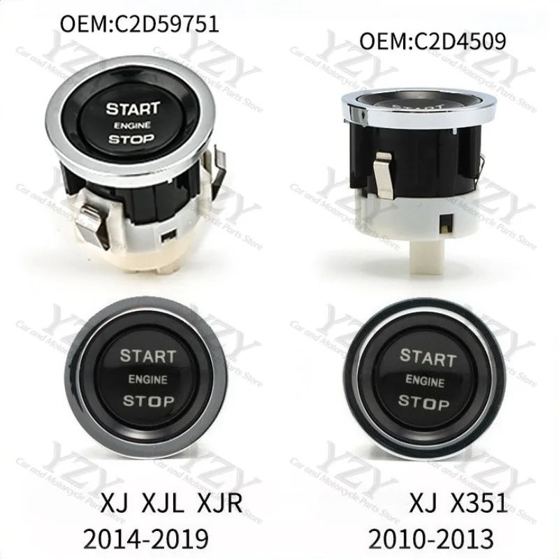 One-click start ignition switch C2D4509 for Jaguar XJ X351 C2D59751 Jaguar XJXJLXJR