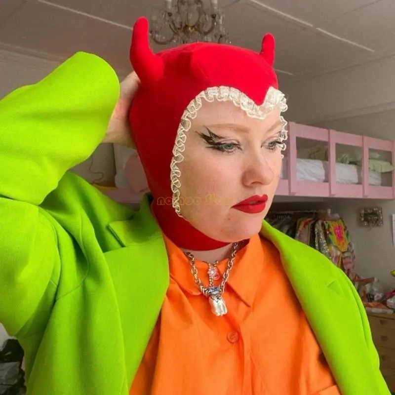 31BF Забавная шапка на Хэллоуин для девочек, шляпа с длинными ушами на Хэллоуин, теплые подарки на день рождения с кроликом