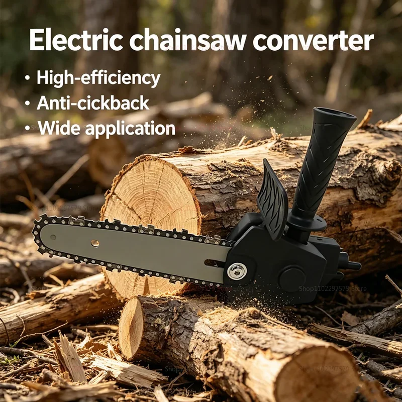 Chainsaw Drill Attachment Electric Drill to Saw Adapter Conversion Head Portable Chainsaw Converter Set drill saw adapter chuck