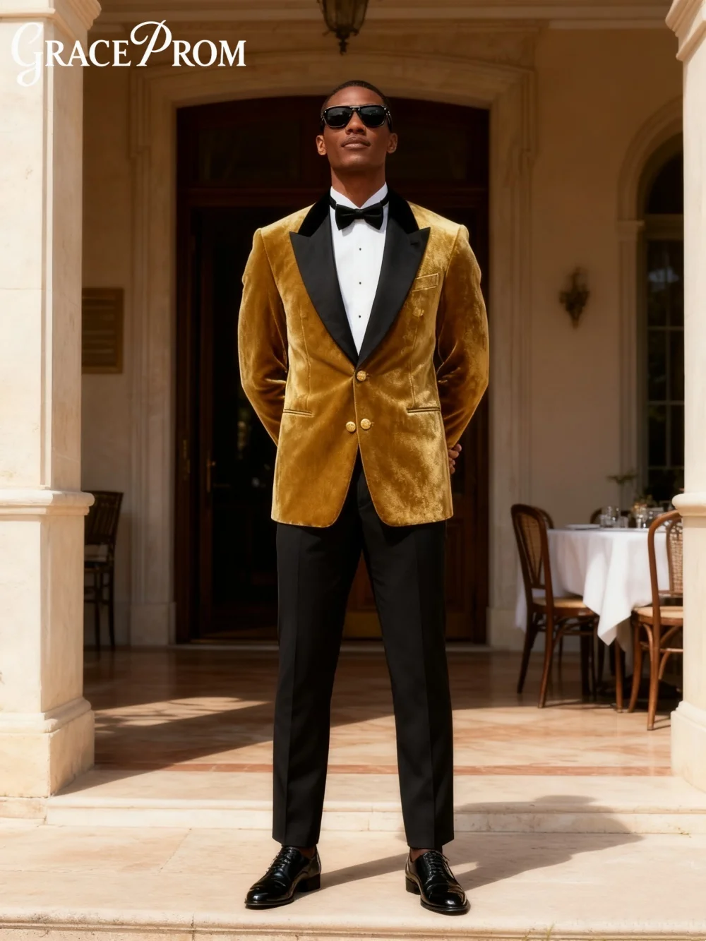 

Elegant Velvet Men's Suit Set For Wedding Christmas Business 2026 2PCS Classic New Year Men's Suit Customized Trajes Para Hombre