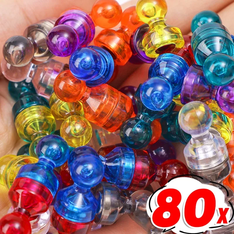 Mini Colorful Magentic Pushpins Strong Magnets for Whiteboard Map Refrigerator Sticker Multipurpose Pushpin Home Office Supplies