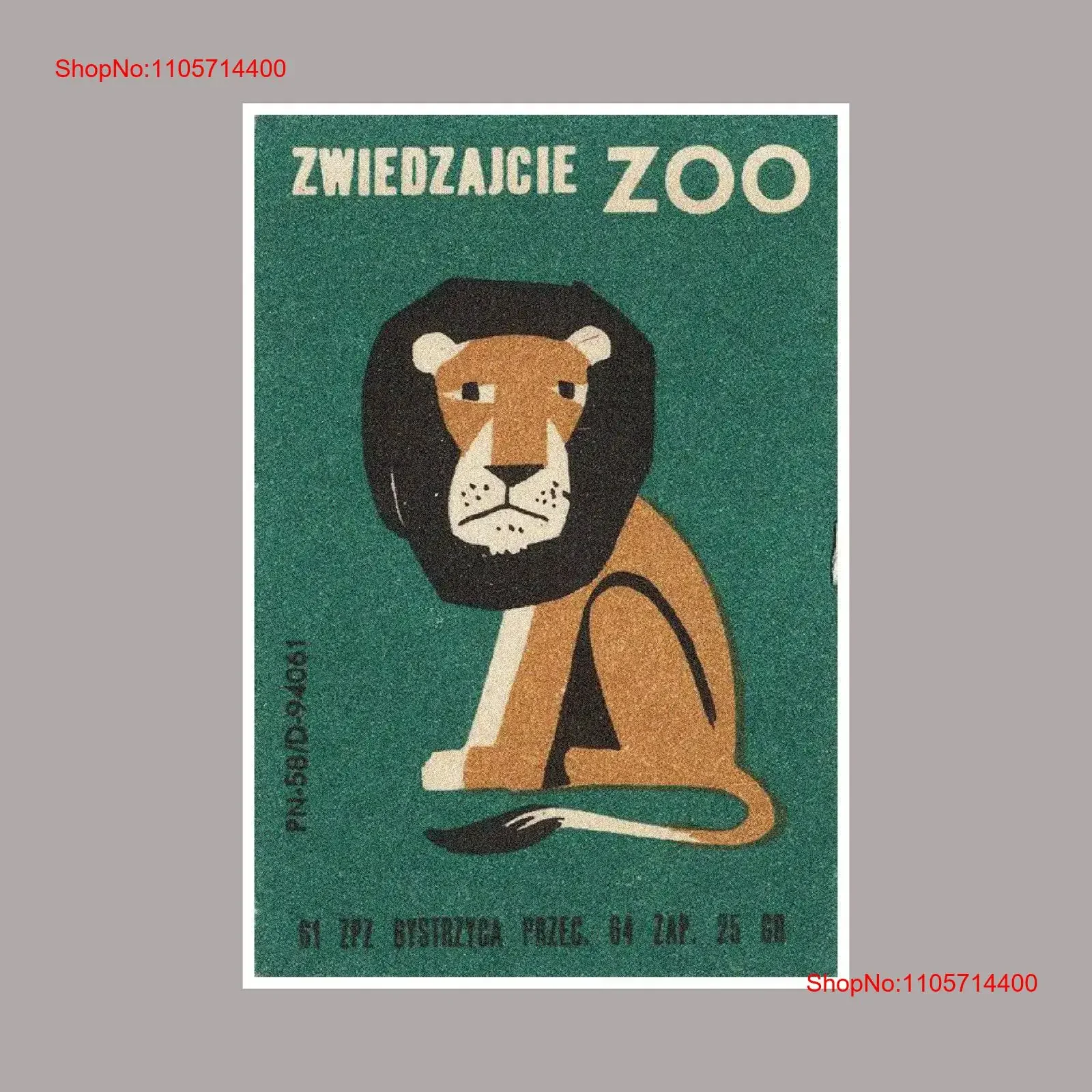 Polish Visit the Zoo Sad Lion T Shirt Warsaw Vintage Design Soviet Union Propaganda 60s Modernism Cat Fun vintage Washed Unisex