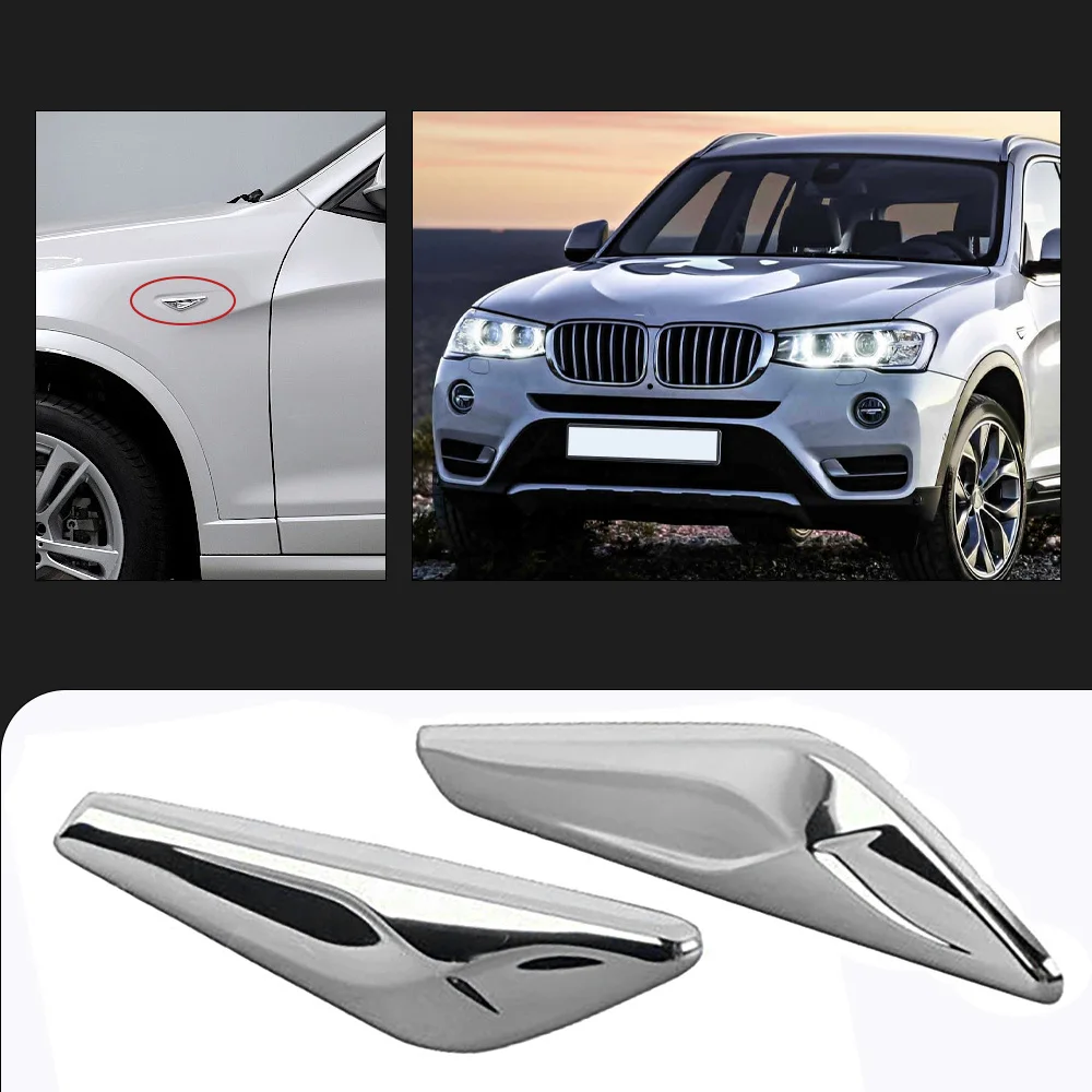 2 قطعة الجانب الحاجز تقليم ماركر بدوره مصباح إشارة مصباح التشطيب اليسار اليمين 51117338569 ، 51117338570 لسيارات BMW X3 F25 X4 F26 2013-2017