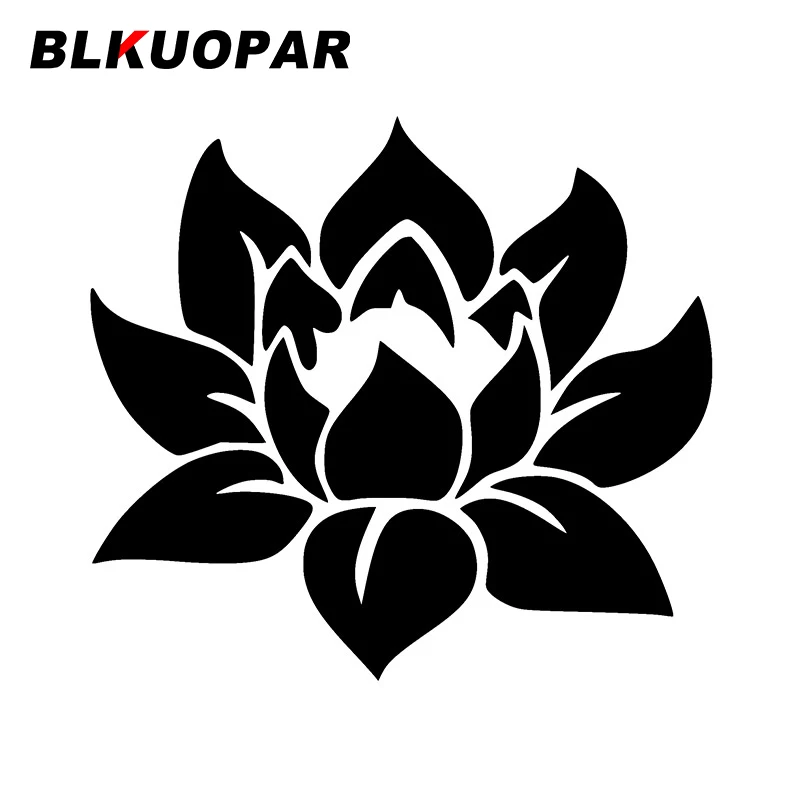 BLKUOPAR Lotus Flower Namaste Car Sticker Waterproof Sunscreen Decal Funny Scratch-proof Creative Surfboard Decor Vinyl Car Wrap