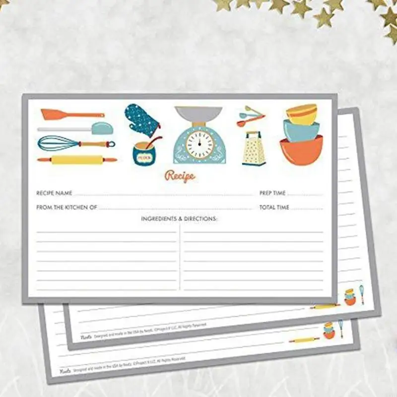 M5TB สูตรสูตรทำอาหารสองด้านสำหรับการจัดเก็บครัวที่จัดระเบียบ 10pc