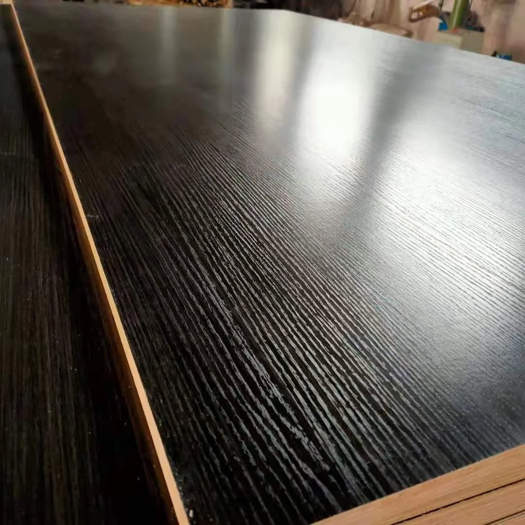 خشب رقائقي من الميلامين المصفح PVC بلون الحبوب الخشبية ذات الوجهين للأثاث (الباب، السرير. وما إلى ذلك، الأرضيات المصفحة