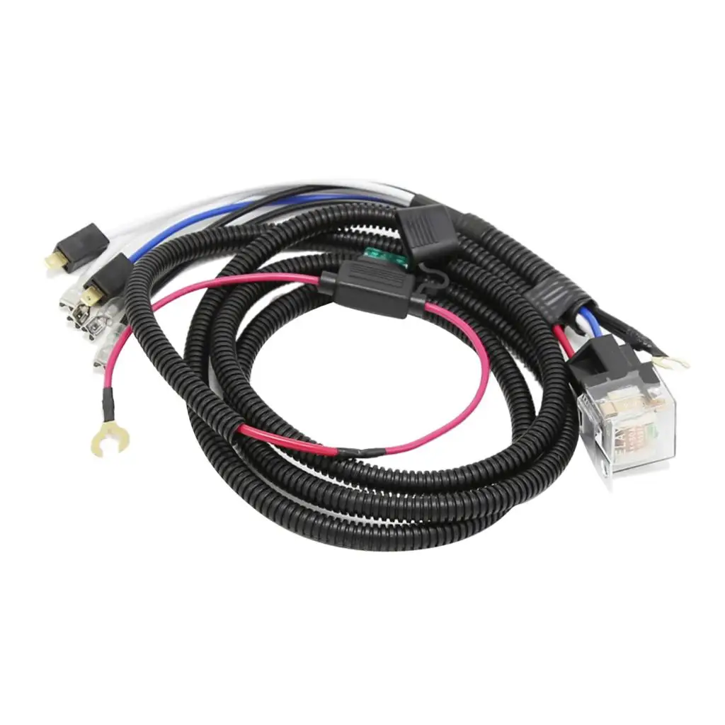 Car Truck Horn Wiring Relay Kit 12V 80A Fuse Copper Harness Easy Plug and Play for Vehicle Upgrade