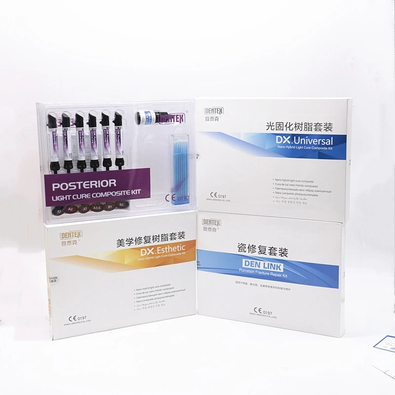 for Universal Dental Materials Light Cure Kit Acide Etch Gel and Composite Filling Resin  Flowable Composite Resindental Filling