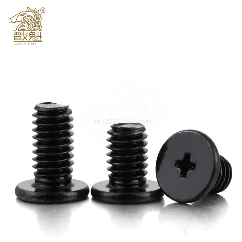 50/100pcs M1.4 M2 M2.5 M3 M4 Small flat head Laptop Screws Mobile notebook cruciform slot cross recessed screw