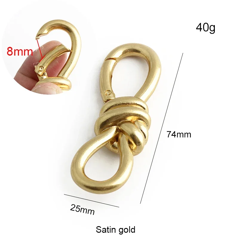 2/10/30PCS 74x25mm 8-way Shape Open Metal Spring Rings For Bags Handbag Shoulder Belt Key Fob Chain Buckle Gate Ring Accessories