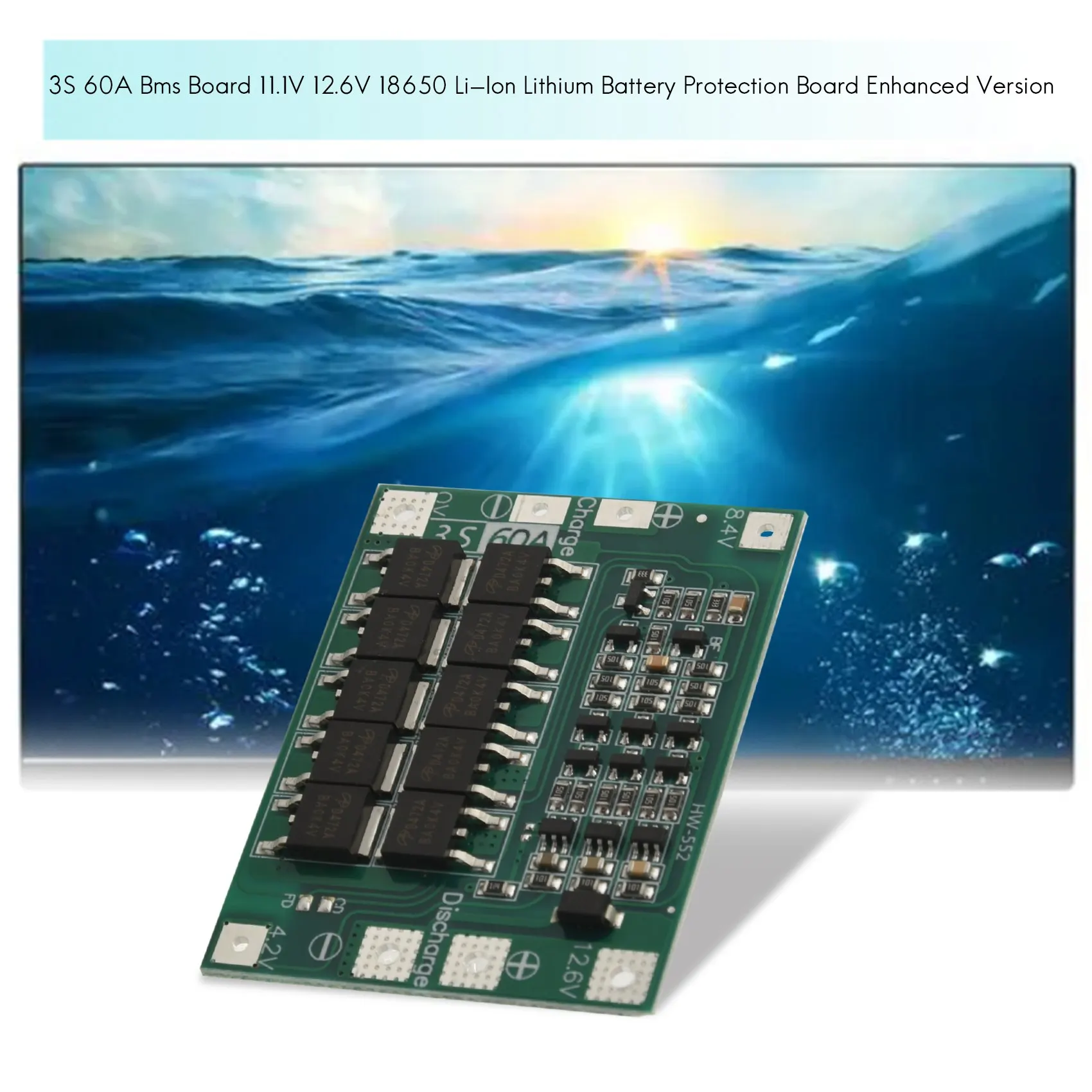 3S 60A Bms Board 11.1V 12.6V 18650 Li-Ion Lithium Battery Protection Board Enhanced Version