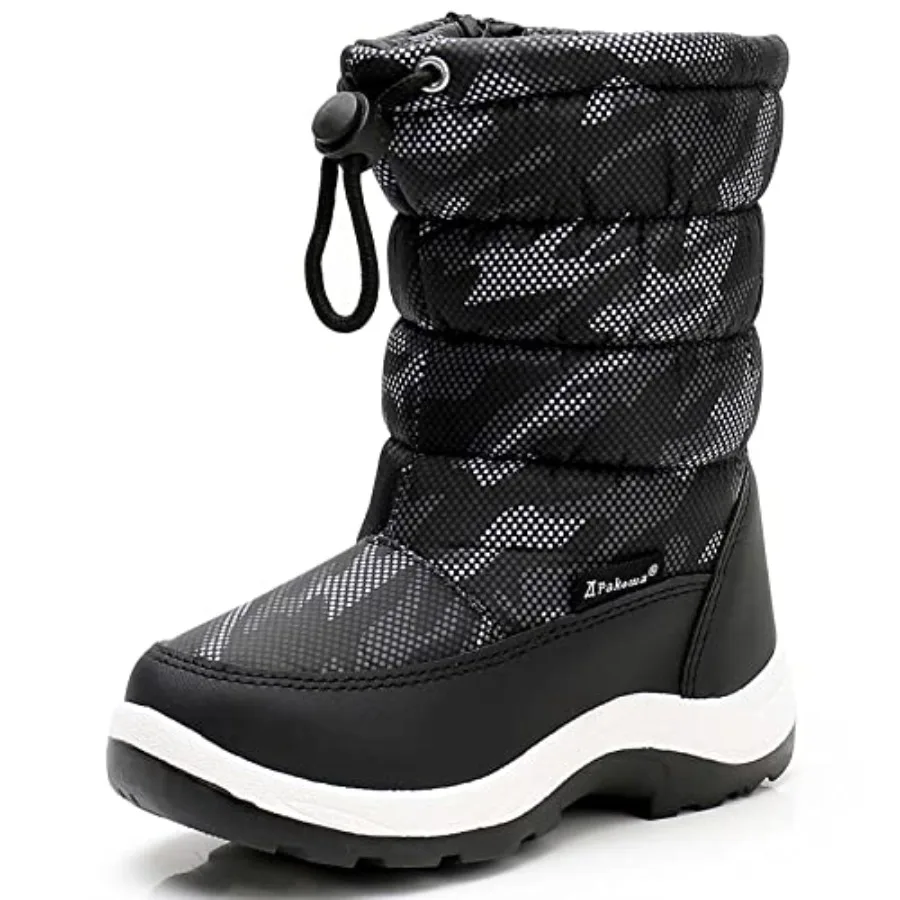 

Apakowa Boys Girls Cold Weather Water Resistant Winter Snow Boots Toddler/Little Kid/Big Kid