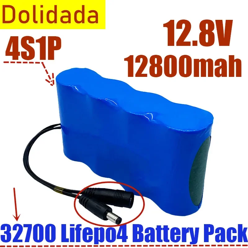 

32700 Lifepo4 battery pack 4S1P 12.8V 13.8Ah, with 4S 40A balanced BMS, for electric boats and 12V uninterruptible power supply