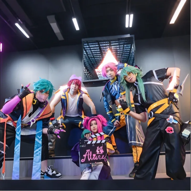 Gioco League of Legends HEARTSTEEL Idol Costume Cosplay Aphelios Ezreal Spettacolo teatrale Uniforme Set Party Anime Carnevale Abiti Ragazzi