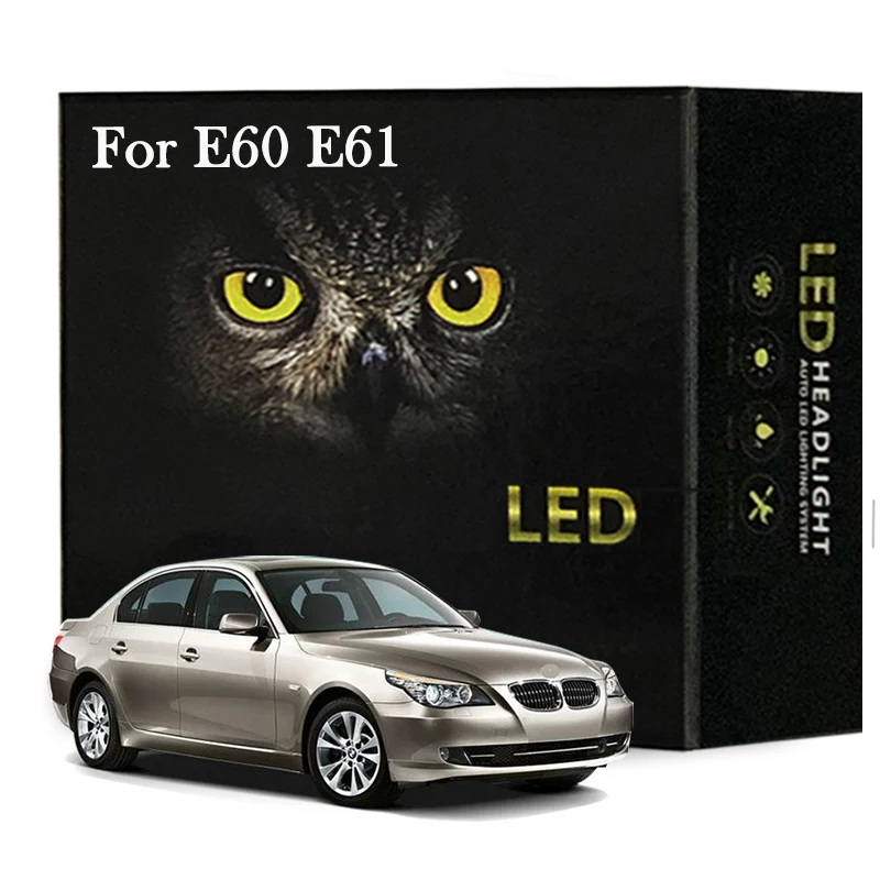 

Led Interior Light Kit For BMW 5 Series E60 E61 2004-2010 LED Dome Map Door Vanity Mirror Light Canbus