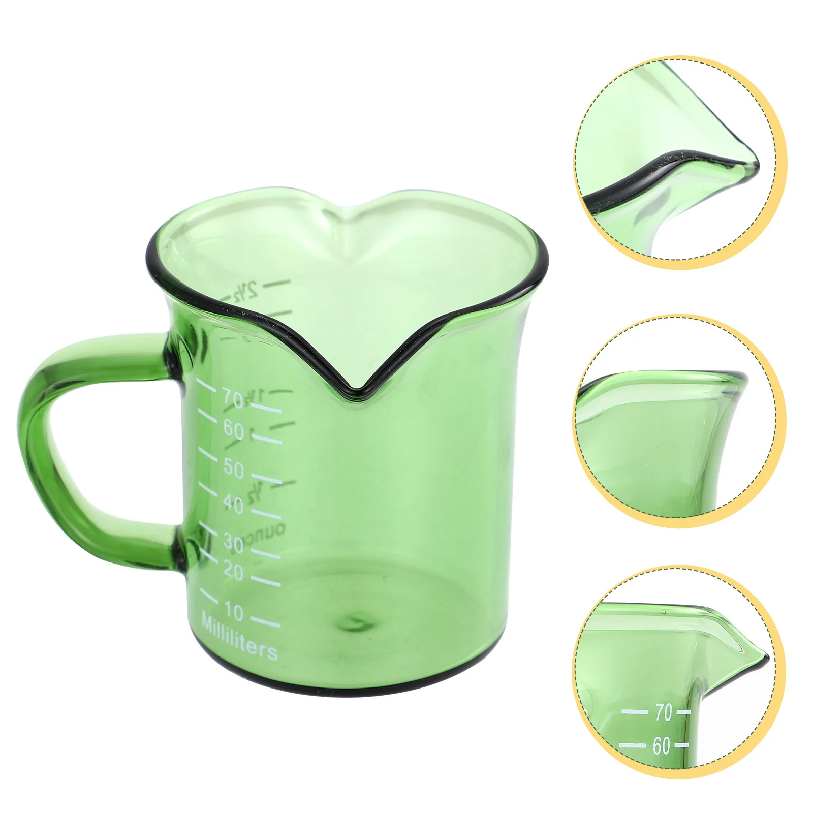 

Glass Espresso Cup Lightweight Design High Quality Glass Easy to Use and Carry Perfect for Home Office Kitchen Latte Art