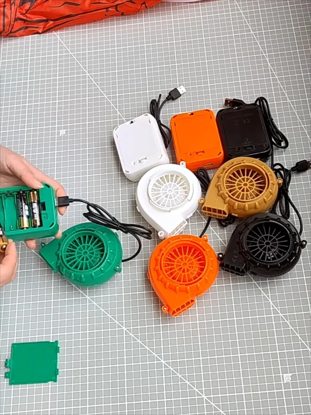 Mini Blower Fan for Dinosaur Costume Inflatable Game Clothing Suits Halloween Cosplay Party Supplies Lightweight Blower Fan