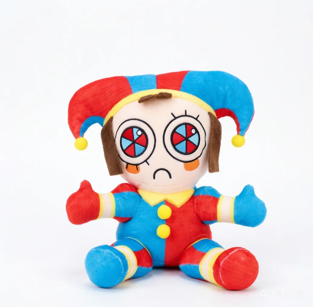 @ 20CM Amazing Digital Plush Toys Circus Maid Jax Plush Magical Rabbit Clown Periphery Dolls Suitable Fans Collection Children