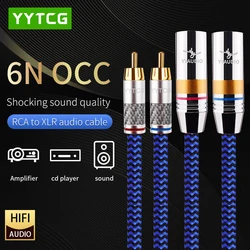 2RCA Male to 2XLR Balanced Male/Female Cable High end HIFI 2RCA to 2XLR Audio Cable For Speaker Amplifier Mixer